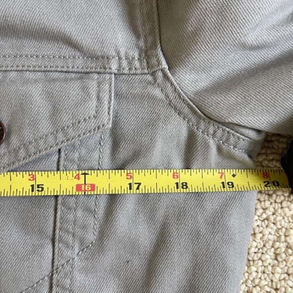 Grey Levis Sherpa Jacket--Light Grey--Size XS--New w/o Tags - Picture 6 of 16